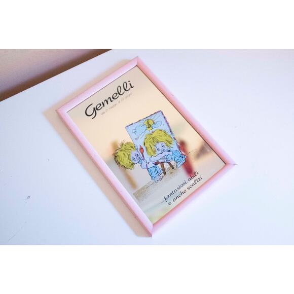 Vintage Gemini Horoscope Mirror, 8” x 5.5”, Made in Italy - Picture 2 of 7